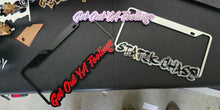 Load image into Gallery viewer, License plate frame Usdm "GET OUT YA FELLINGS" (email for custom lettering and placement)