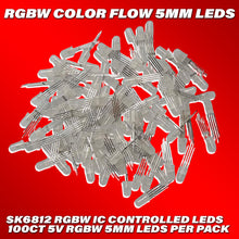 Load image into Gallery viewer, Flow Series RGBW 5mm leds(100 count pack) - SK6812 RGBW