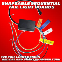 Load image into Gallery viewer, Shapeable Sequential Tail light Strips w/ Startup