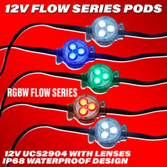 Flow Series 12v PODs - UCS2904 RGBW