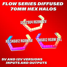 Load image into Gallery viewer, Color Flow HEX Halos - SK6812 RGBW
