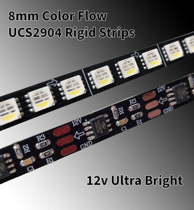 Color Flow 8mm Rigid Strips- UCS2904 RGBW