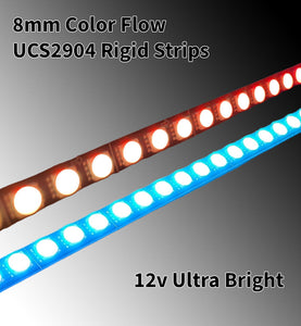 Color Flow 8mm Rigid Strips- UCS2904 RGBW