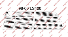 98-00 Lexus LS400 UCF20 taillight LED Boards (DIY ITEM)