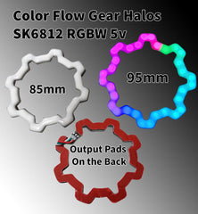 Flow Series Gear Halos - 5v SK6812 RGBW