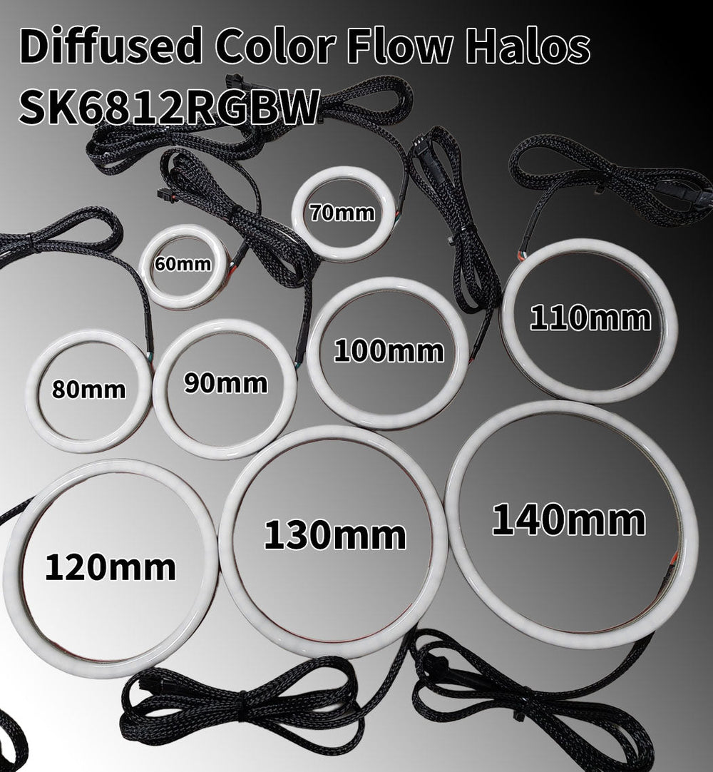 Flow Series Diffused Halos - 5v SK6812 RGBW