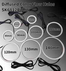 Flow Series Diffused Halos - 5v SK6812 RGBW