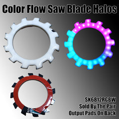 Flow Series Saw Blade Halos - 5v SK6812 RGBW