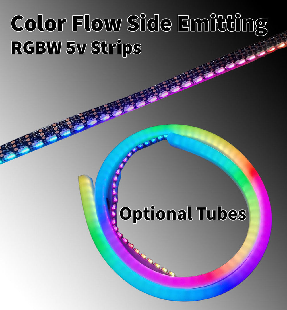 Flow Series Side Emitting Strips - SK6805 RGBW