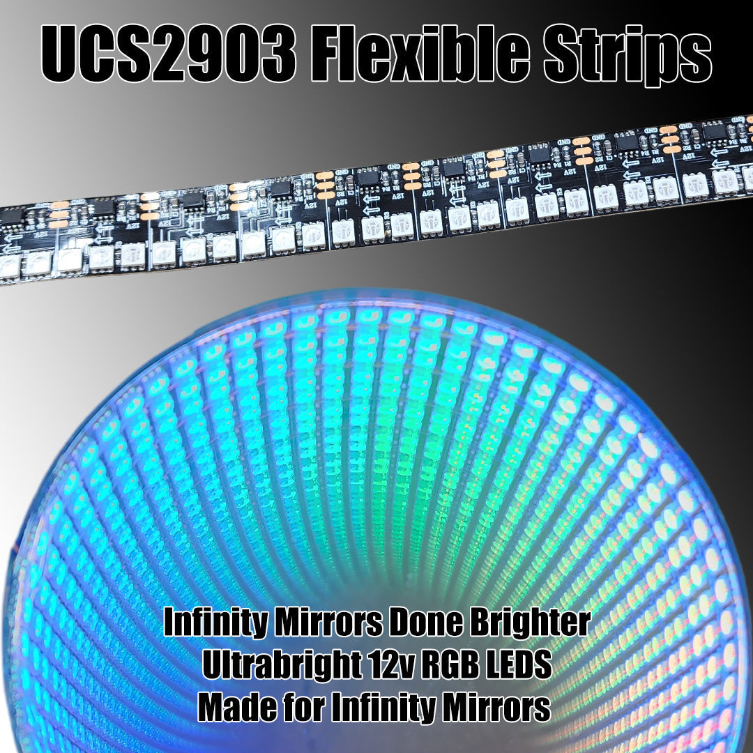 Ultra Bright Flexible RGB Color Flow Strips - UCS2903 RGB Infinity Mir ...