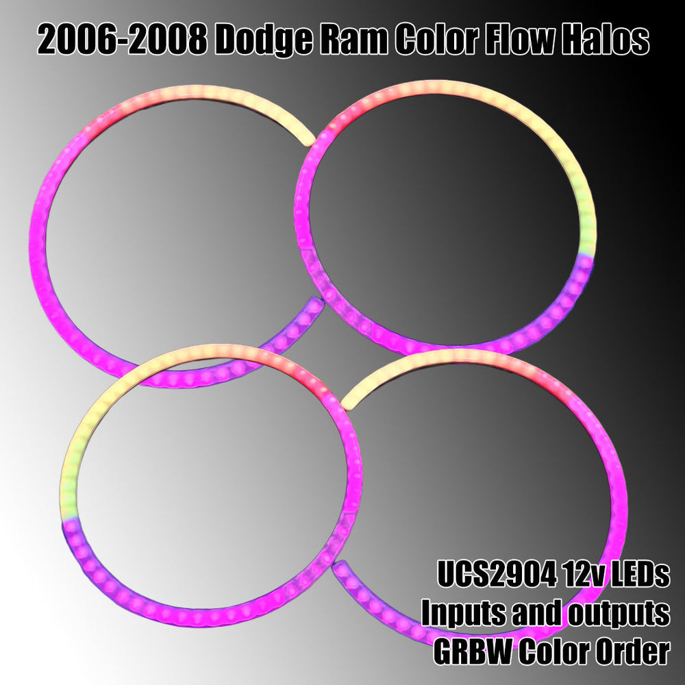 06-08 Dodge Ram Flow Series boards - 12v UCS2904 RGBW