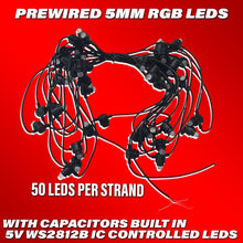 Load image into Gallery viewer, Pre-wired 5mm RGB Flow Series LEDs  - Headliner LEDs
