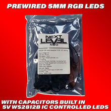 Load image into Gallery viewer, Pre-wired 5mm RGB Flow Series LEDs  - Headliner LEDs
